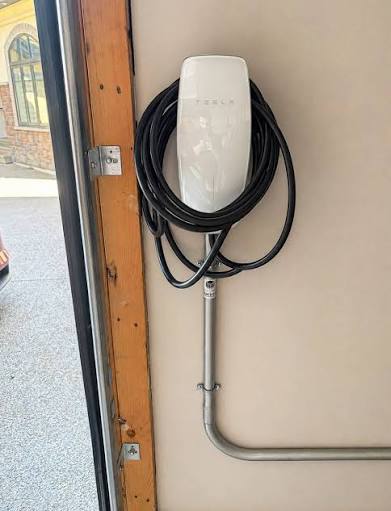 EV charger installation in South Portland, ME by Simply Electric