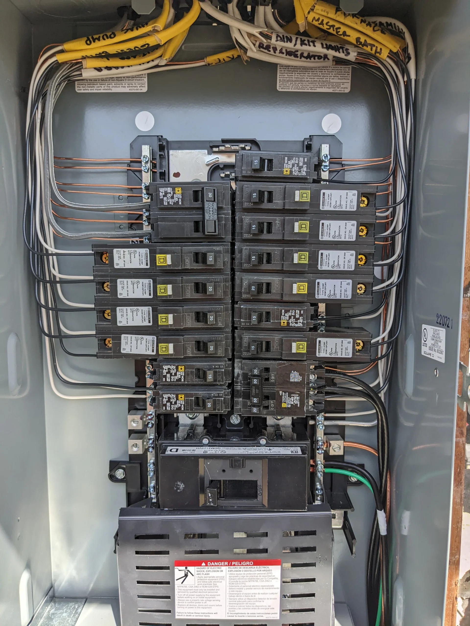 Electrical panel upgrade in an older South Portland, ME home